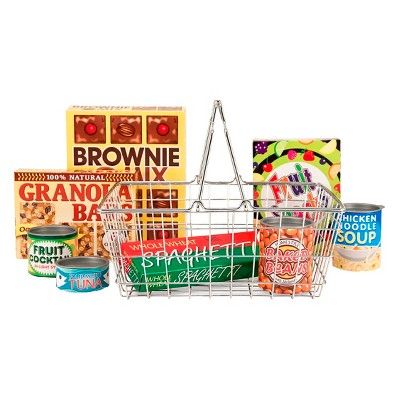 Melissa & Doug Grocery Basket - Pretend Play Toy With Heavy Gauge Steel Construction | Target