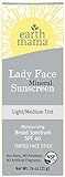 Lady Face Tinted Mineral Sunscreen Stick SPF 40 Light/Medium Tint by Earth Mama | Amazon (US)