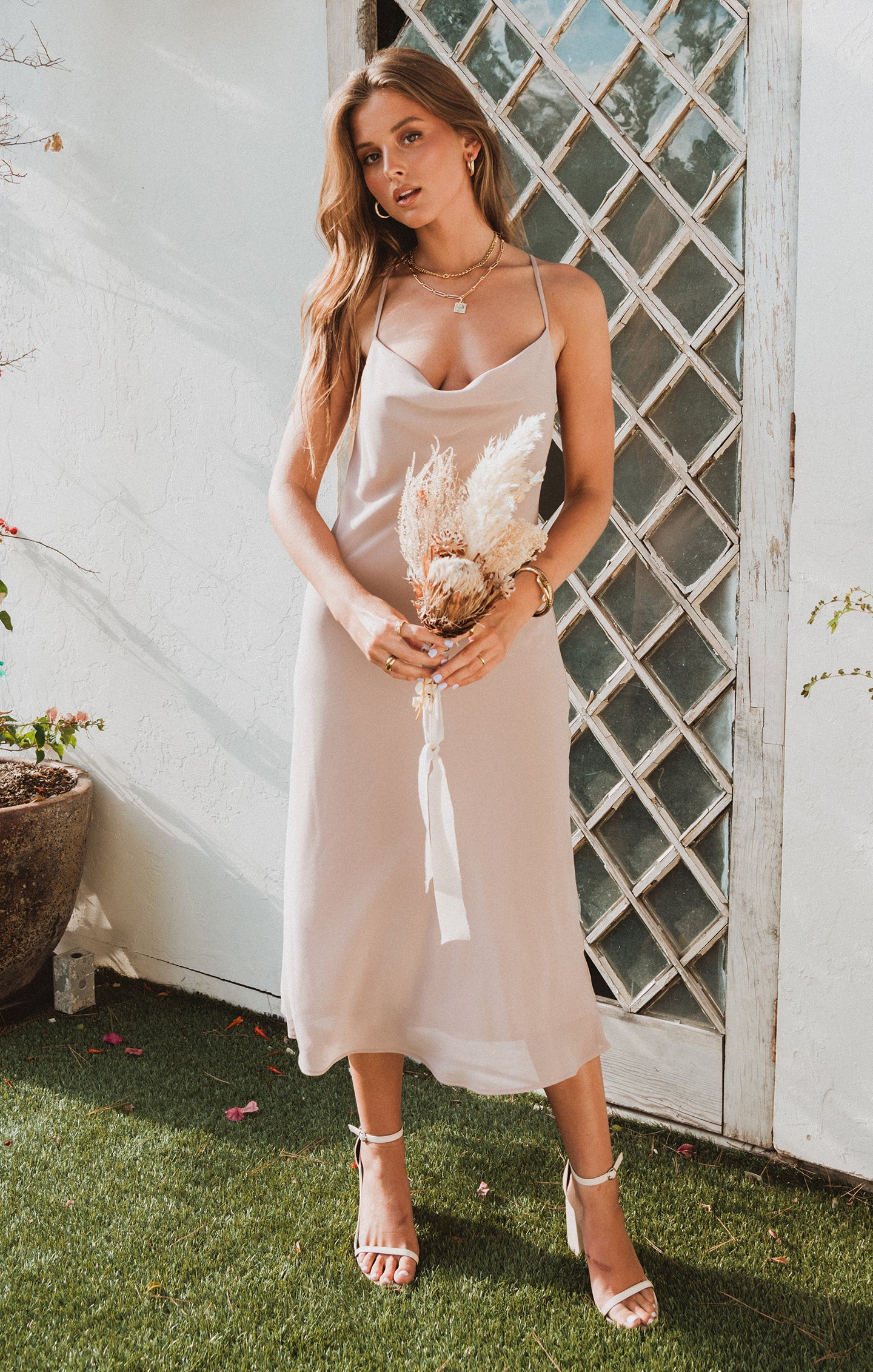 Verona Cowl Dress ~ Deep Sage Chiffon | Show Me Your Mumu