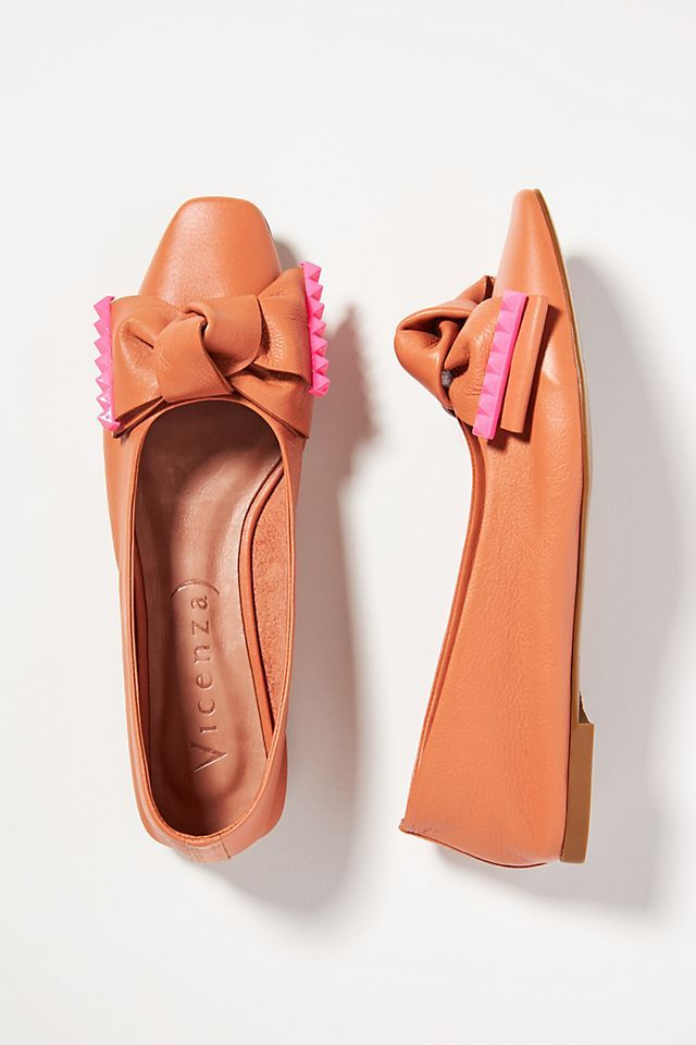 Bow Square-Toe Flats | Anthropologie (US)