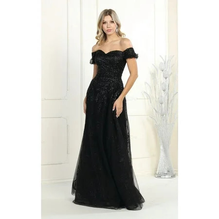 Formal Dress Shops Inc Prom Dresses A Line Black 12 | Walmart (US)