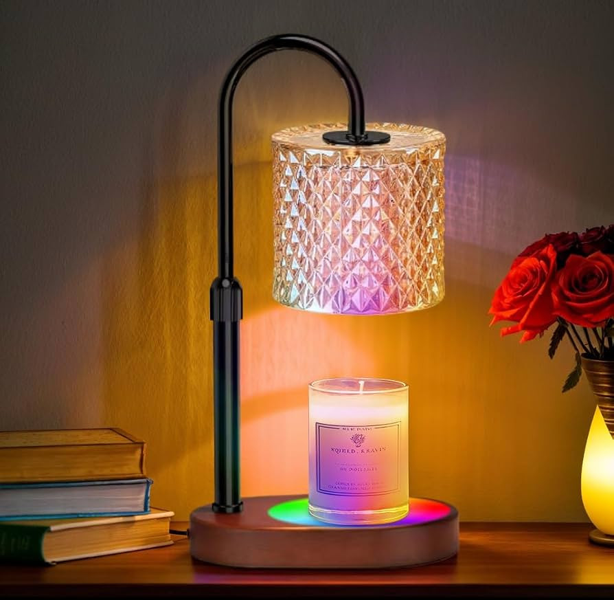 Engpure Candle Warmer Lamp with 8 Colors LED Changing and Timer Dimmer, Candle Warmer with RGB Mo... | Amazon (US)