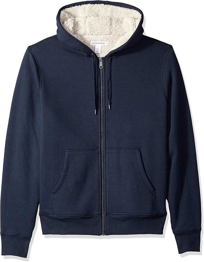 Amazon Essentials Men's Sherpa Lined Full-Zip Hooded Fleece Sweatshirt | Amazon (US)