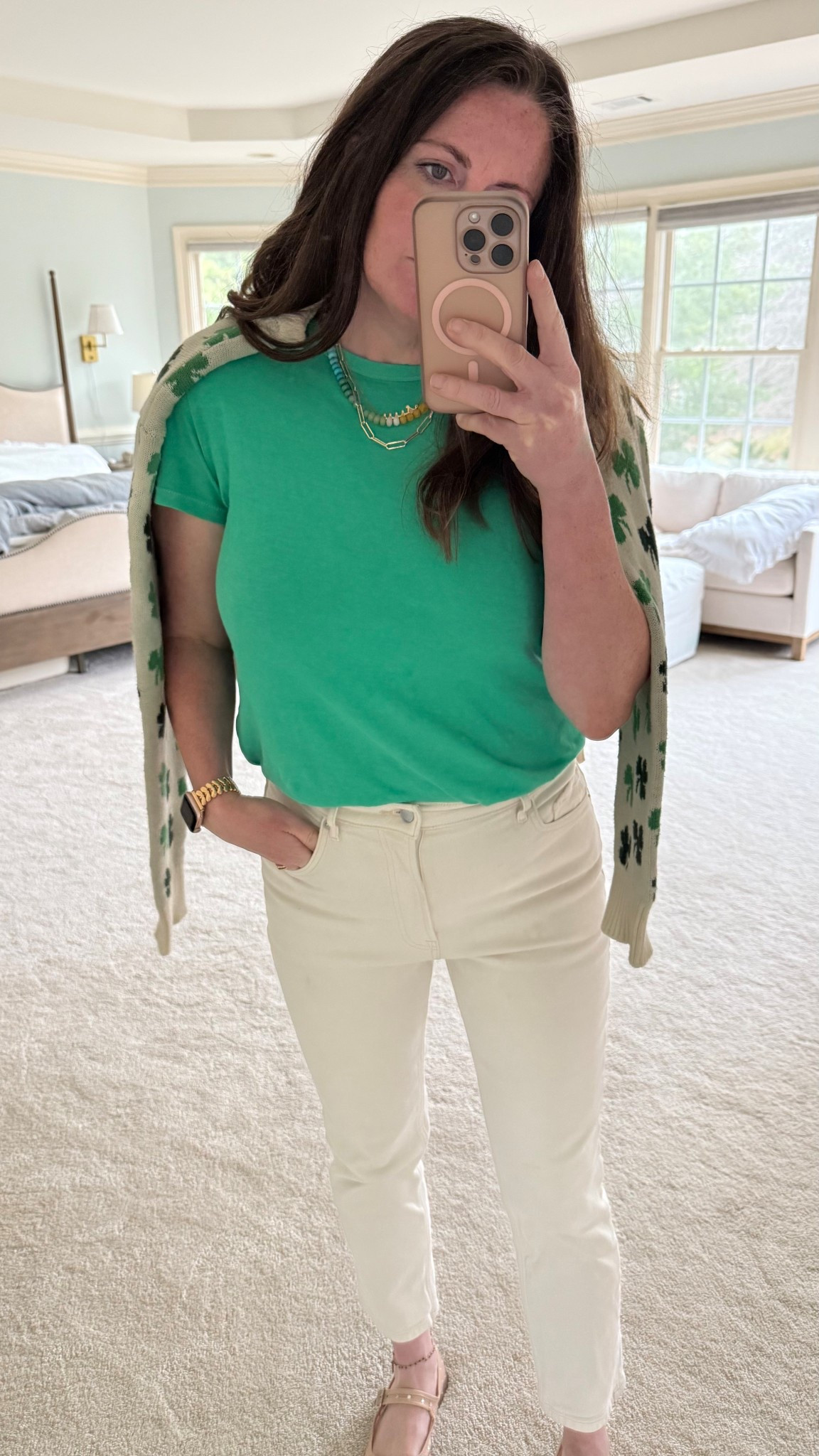 Festive st Patrick’s day outfit idea. Favorite vintage tee shirts. I have the
 In all colors  