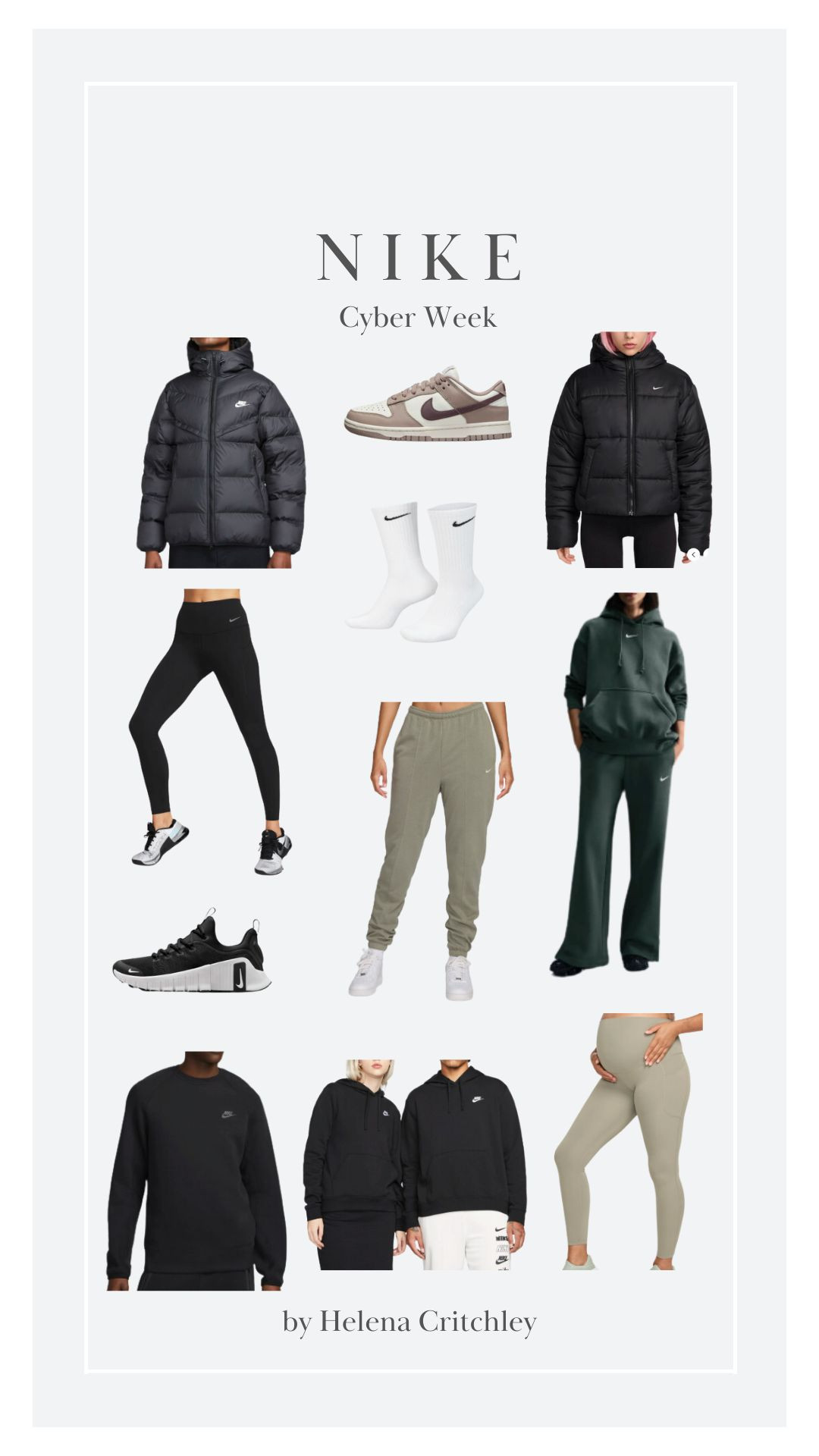 Nike Black Friday Deals, sign up and use code GOBIG24 to save 25%

Black Friday Cyber Week, Sportswear, Puffer Coat, Leggings, Nike Dunks, Nike Trainers, Gift Ideas, Sports Gift Ideas, Gifts for Him, Gifts for Her, Nike Socks  

 

#LTKwinter #LTKCyberWeek #LTKfitness