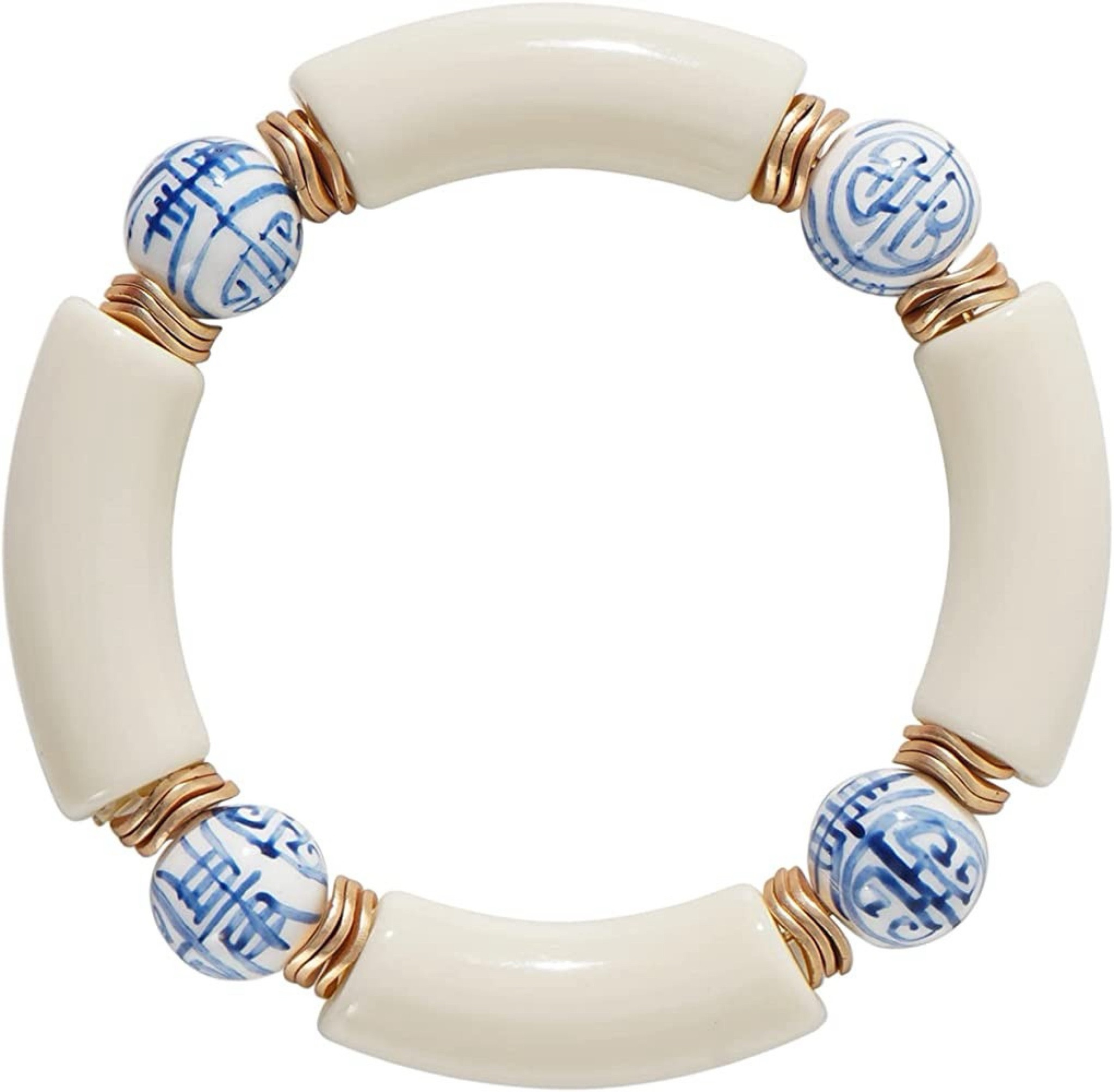 Grandmillennial, blue and white, bracelets, chinoiserie, Amazon, amazonfinds, preppy style, classic style
