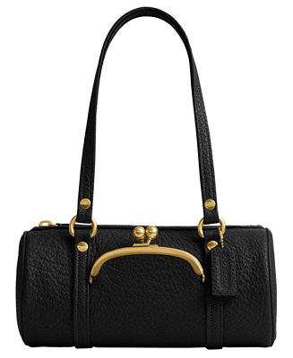 Originals Kisslock Medium Pebble Leather Barrel Shoulder Bag 28 | Macy's