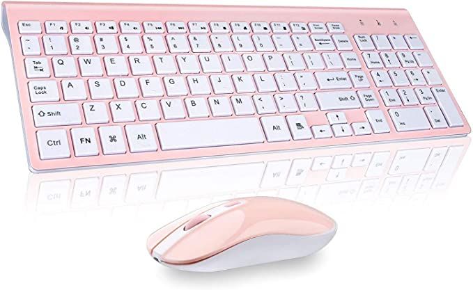 Wireless Keyboard Mouse Combo, Cimetech Compact Full Size Wireless Keyboard and Mouse Set 2.4G Ul... | Amazon (US)