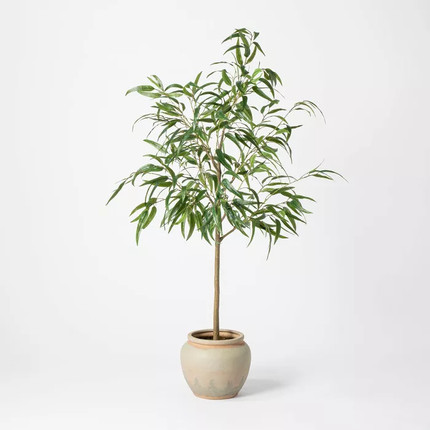 Click for more info about 73" Artificial Weeping Eucalyptus Tree in Pot - Threshold™ designed with Studio McGee