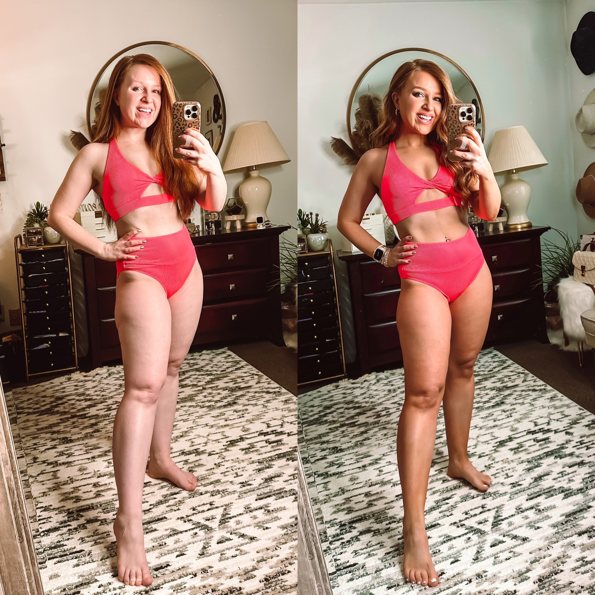 Before and after self tanning ! Redhead tan 

#LTKSeasonal #LTKbeauty #LTKFind