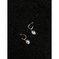 Pearl Hoop Earrings | Etsy (US)