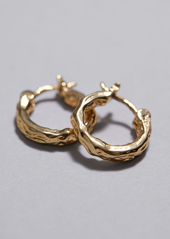 Organic Shaped Hoop Earrings - Gold - & Other Stories GB | & Other Stories (EU + UK)