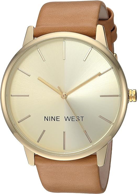 Nine West Women's Gold-Tone Strap Watch | Amazon (US)