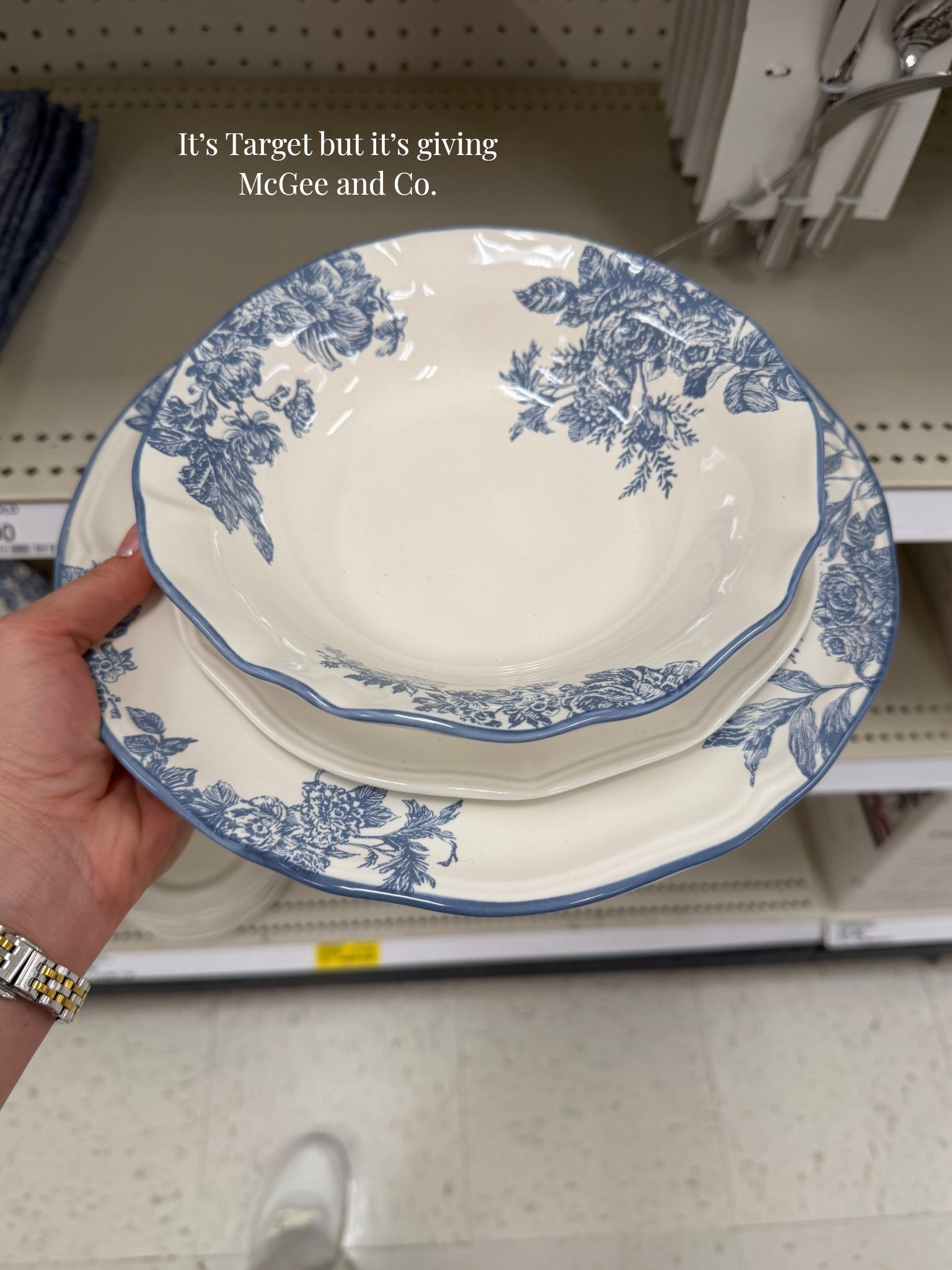 These plates came home with me from Target for my kitchen display shelves. The perfect pop of blue for the spring and summer. 

#LTKHome #LTKSeasonal