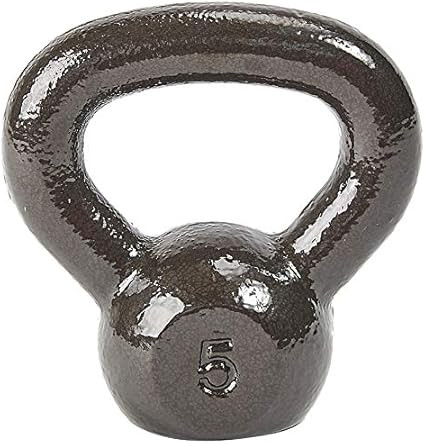 Everyday Essentials All-Purpose Solid Cast Iron Kettlebell | Amazon (US)