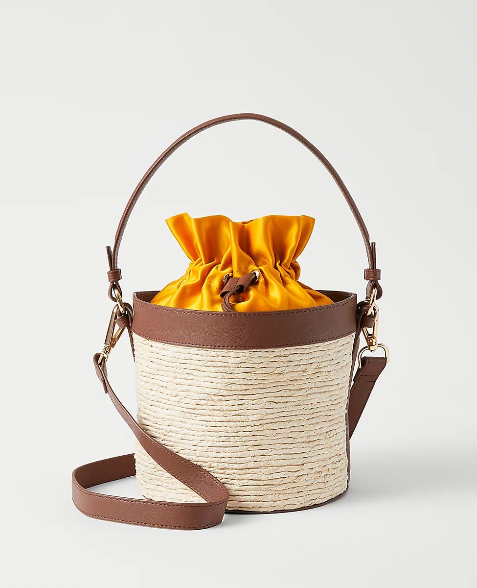 Straw Bucket Bag | Ann Taylor (US)