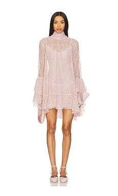 Camila Coelho Norma Mini Dress in Dusty Pink from Revolve.com | Revolve Clothing (Global)