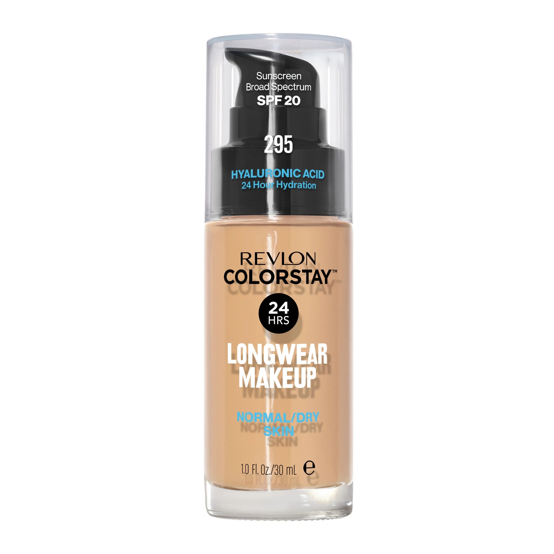 Revlon ColorStay Liquid Foundation Makeup, Normal/Dry Skin, SPF 20, 295 Dune, 1 fl oz | Walmart (US)