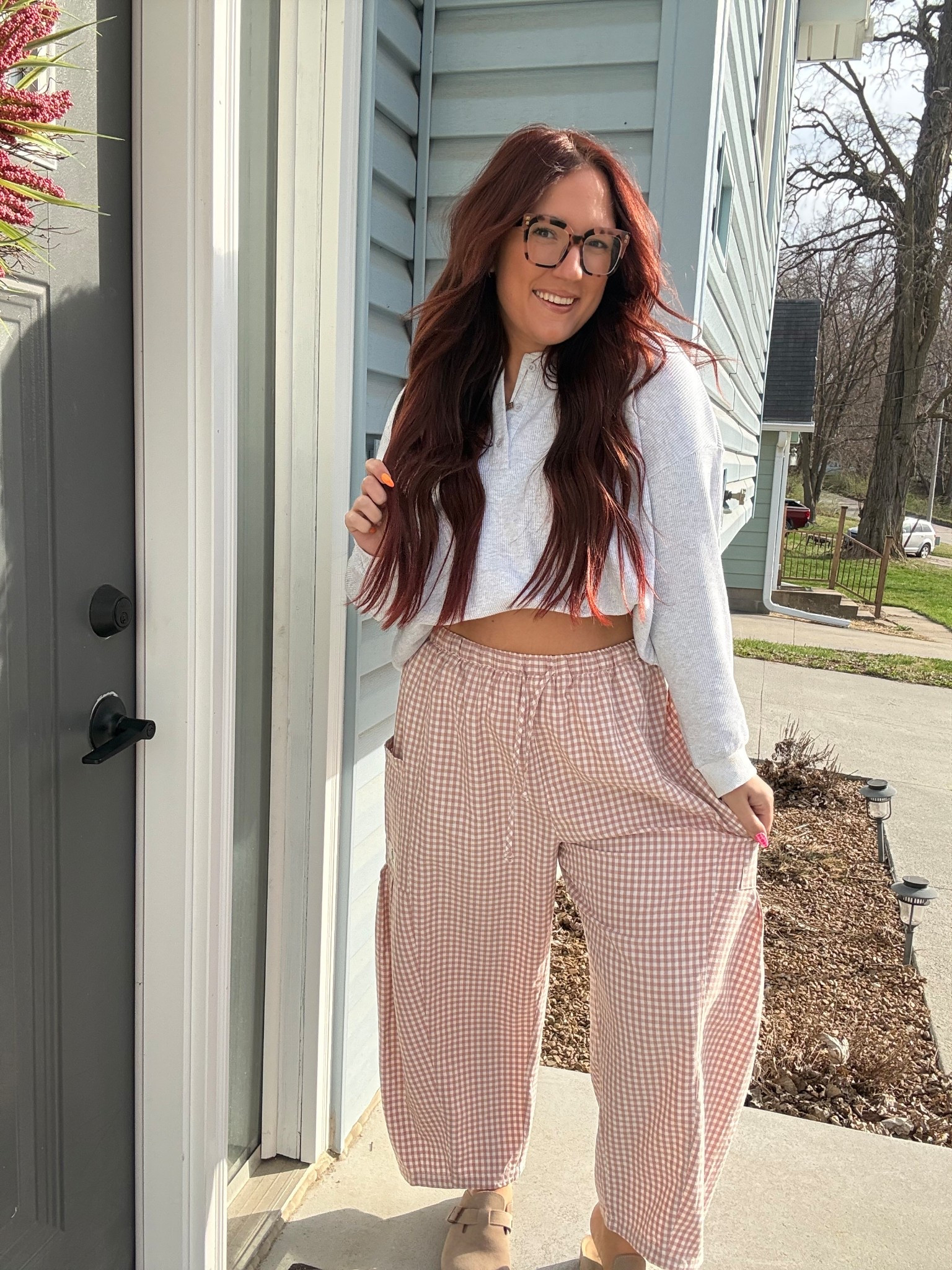Small restock on these cute gingham pants💖

#LTKMidsize #LTKootd