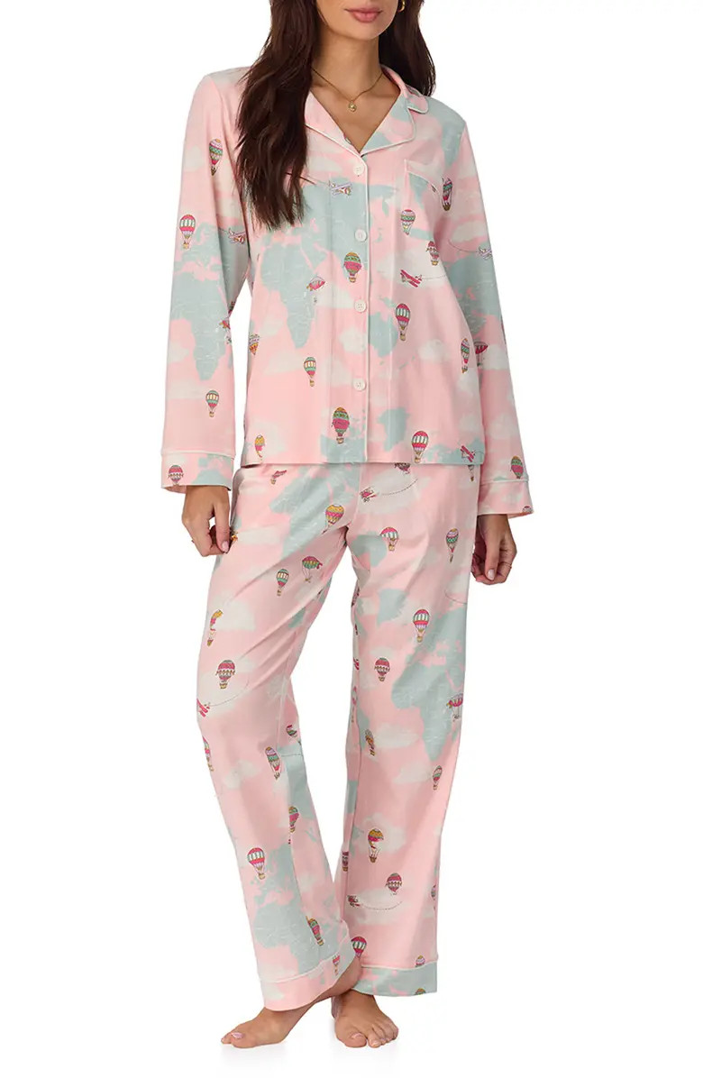 Print Stretch Jersey Pajamas | Nordstrom