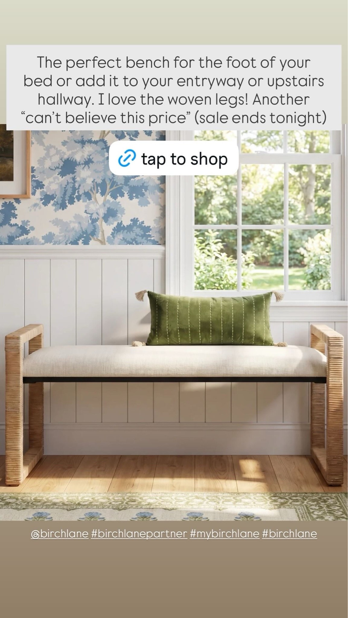 How gorgeous is this woven bench?! Currently on sale (sale ends tonight). I love it at the foot of your bed or in your entryway or hallway!

#LTKSaleAlert #LTKHome #LTKdayinmylife