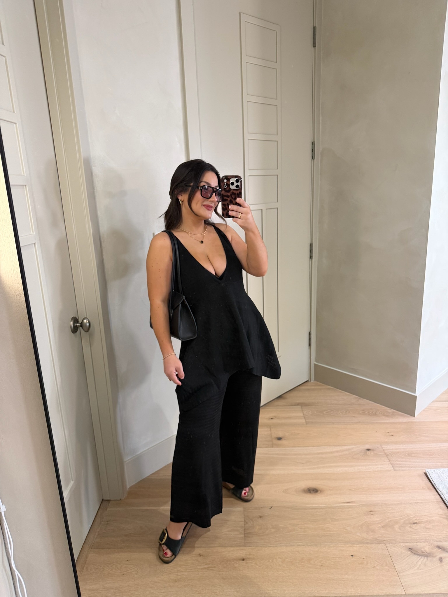 Love this lightweight knit set! Perfect for beach - dinner - resort!

Flowy tank with high waisted pants

Size small (5'0" 140lbs) 
Petite friendly

#LTKSeasonal #LTKPetite #LTKTravel