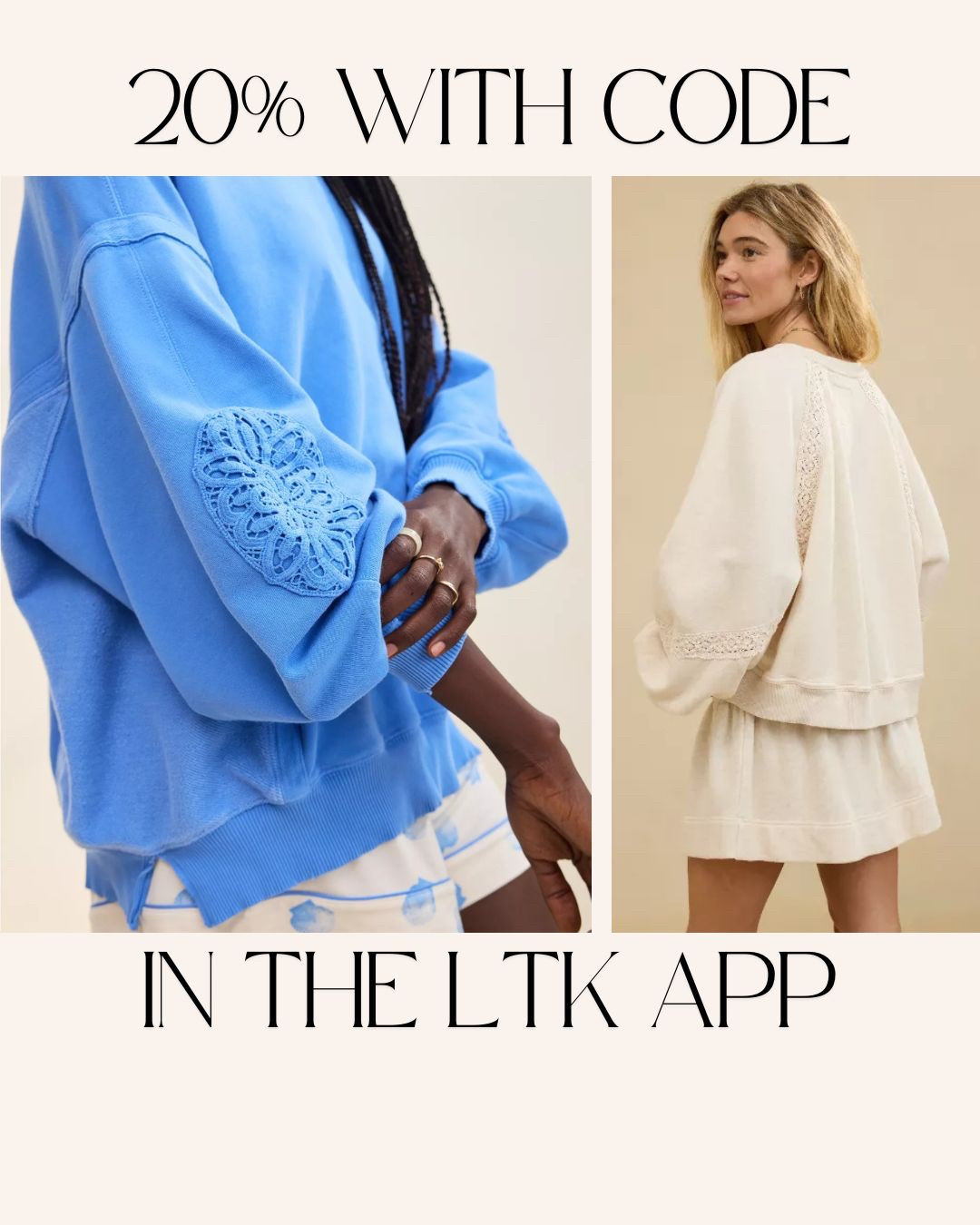 Aerie has the most comfortable oversized sweatshirts! Loving these new styles! Copy the code below for 20% off. (Click on the item to copy) 

#LTKSpringSale #LTKFindsUnder50