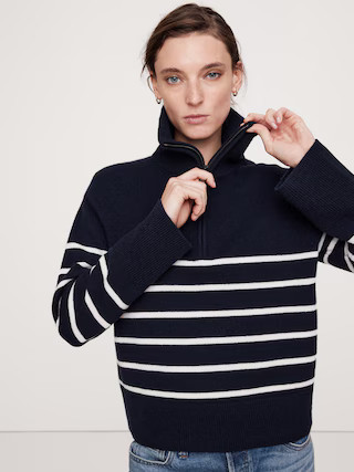 Cashmere Half-Zip Sweater | Banana Republic (US)