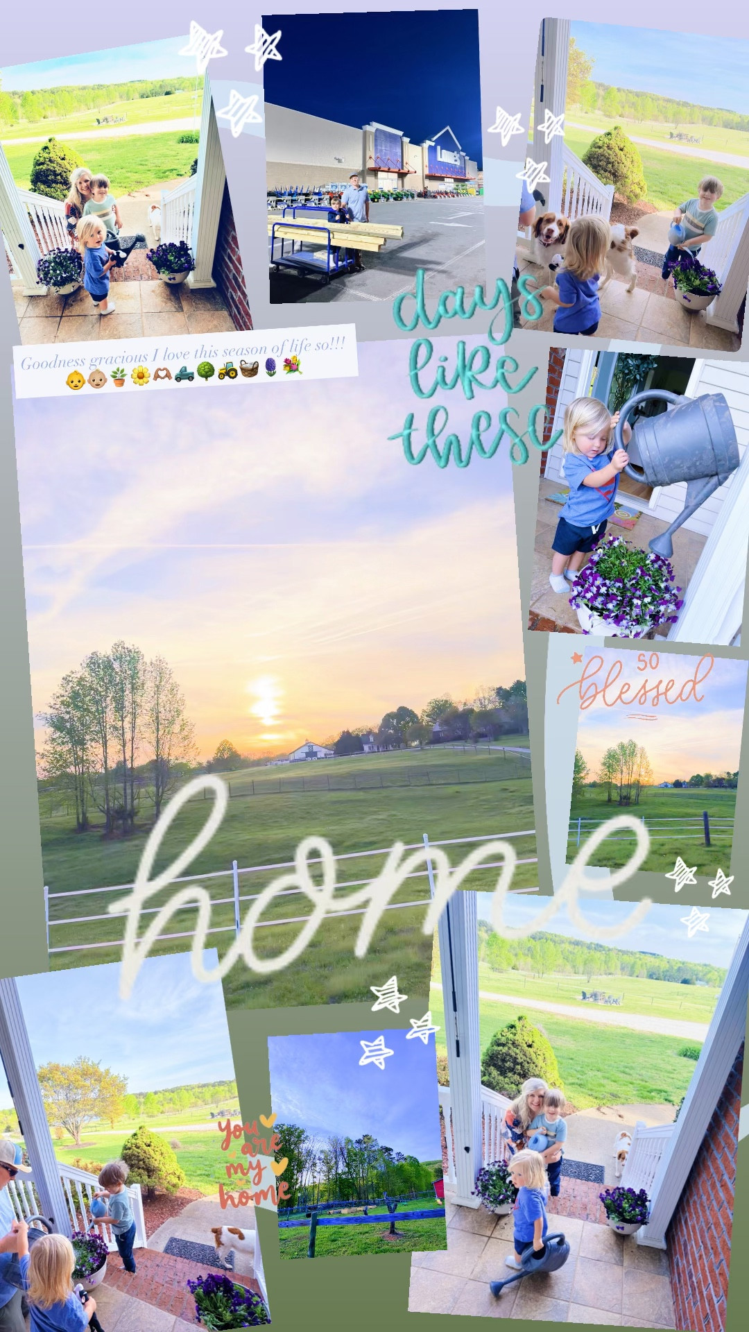  Goodness gracious I love this season of life so!!! 👶👶🏼🪴🌼🫶🏽🛻🌳🚜🧺🪻💐