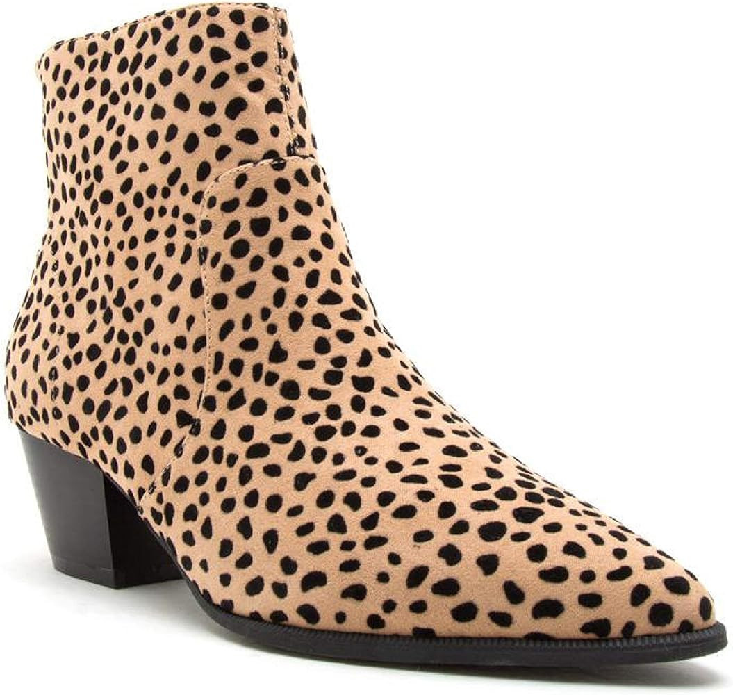 Qupid Mystique Ankle Boots for Women | Pointed Toe Womens Booties for Women | Amazon (US)