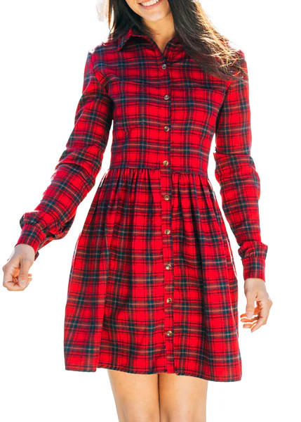 Holly Berry Women's Flannel Dress | Kiel James Patrick