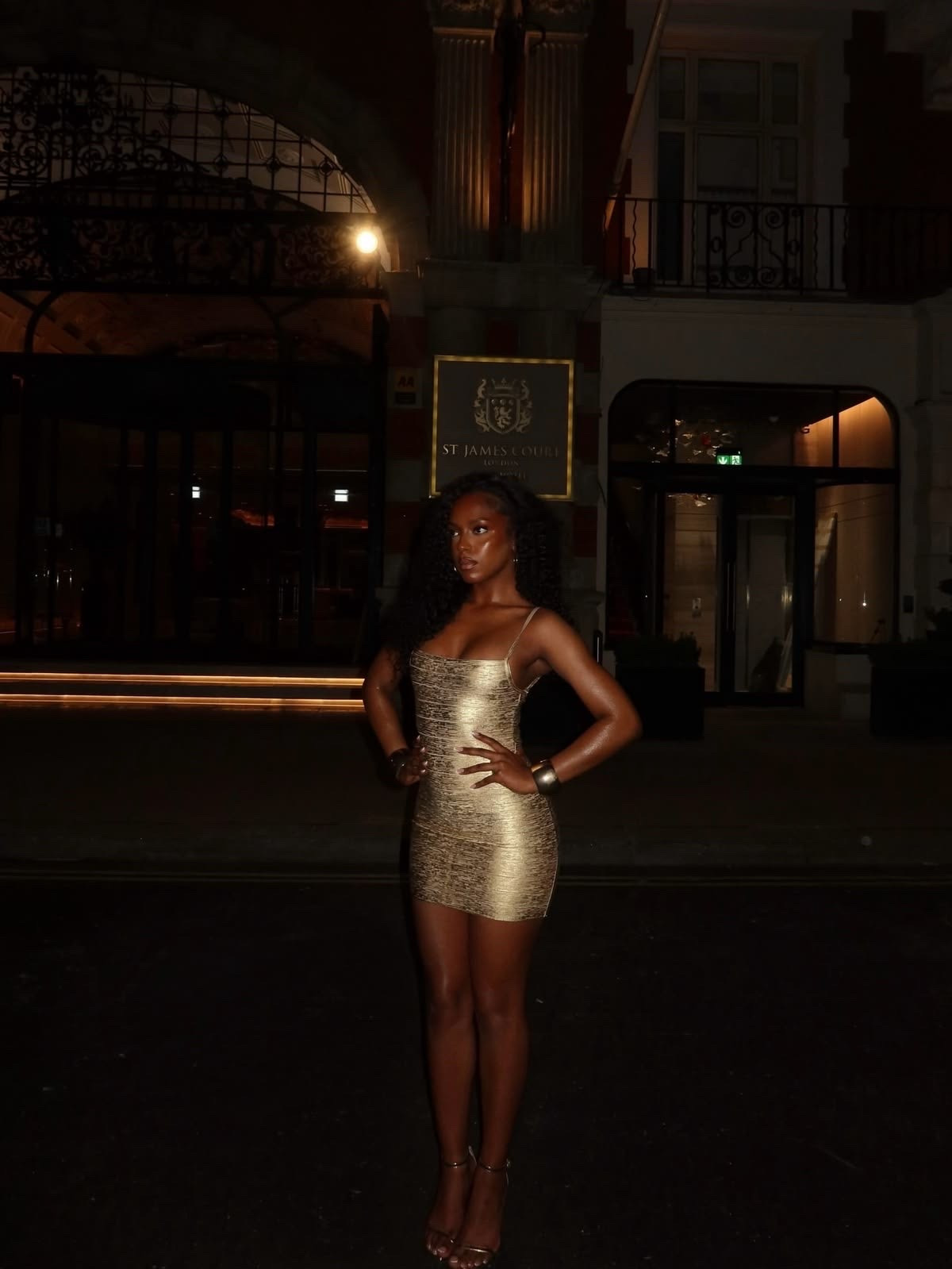Gold bandage mini dress
Gold heel sandal

#LTKootd #LTKPetite #LTKSeasonal