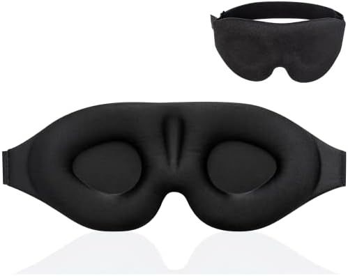 YIVIEW Sleep Mask for Women Men, 100% Blockout Light Eye Mask for Sleeping 3D Contoured Blindfold... | Amazon (US)