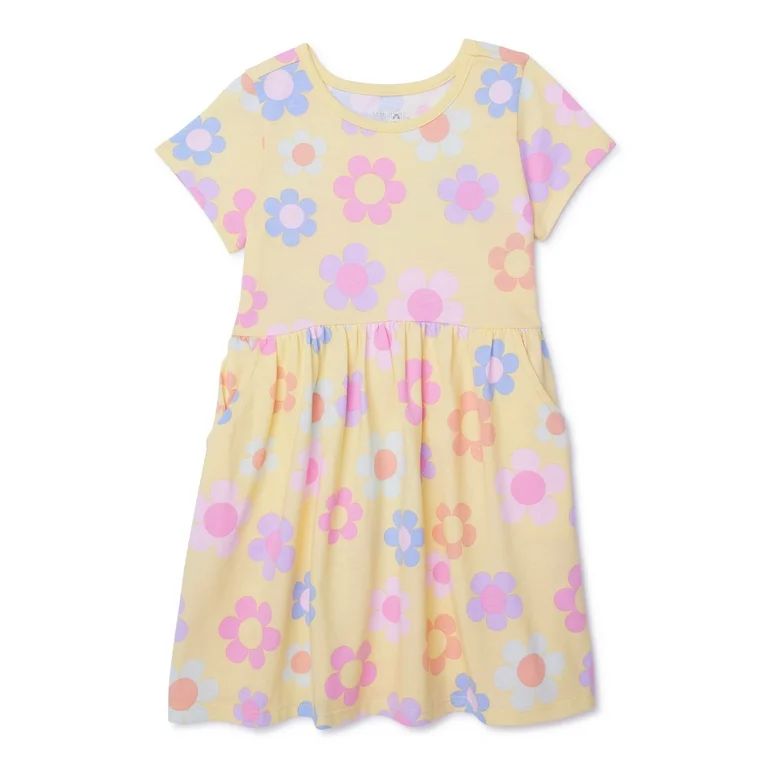 Garanimals Toddler Girl Print Skater Dress, Sizes 12M-5T - Walmart.com | Walmart (US)