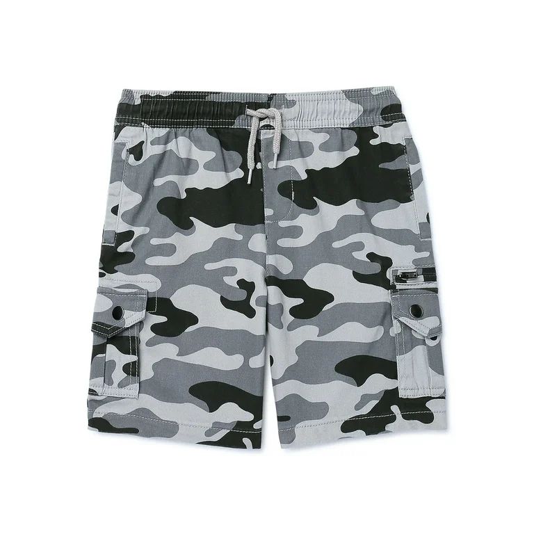 Wonder Nation Boys Stretch Cargo Shorts, Sizes 4-18 & Husky | Walmart (US)