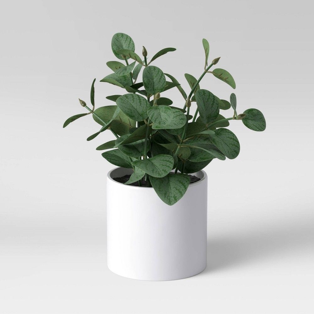 8"" x 7.5"" Artificial Eucalyptus Plant Arrangement in Pot - Threshold | Target