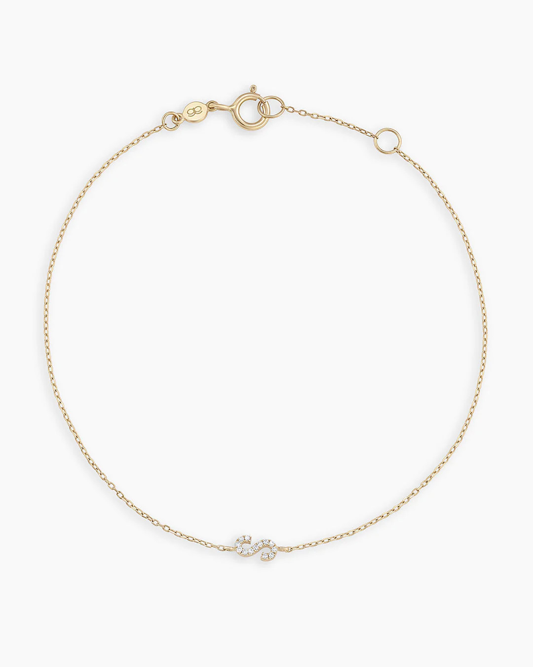 Diamond Pavé Alphabet Bracelet | gorjana