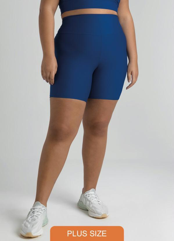 Enfim - Shorts Justo Plus Size Proteção Uv50+ Dry Azul | Posthaus (BR)