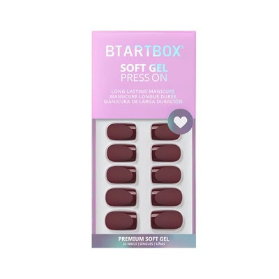 BTArtbox Press-On Nails - Cozy Cocoa - S Square - 32ct | Target