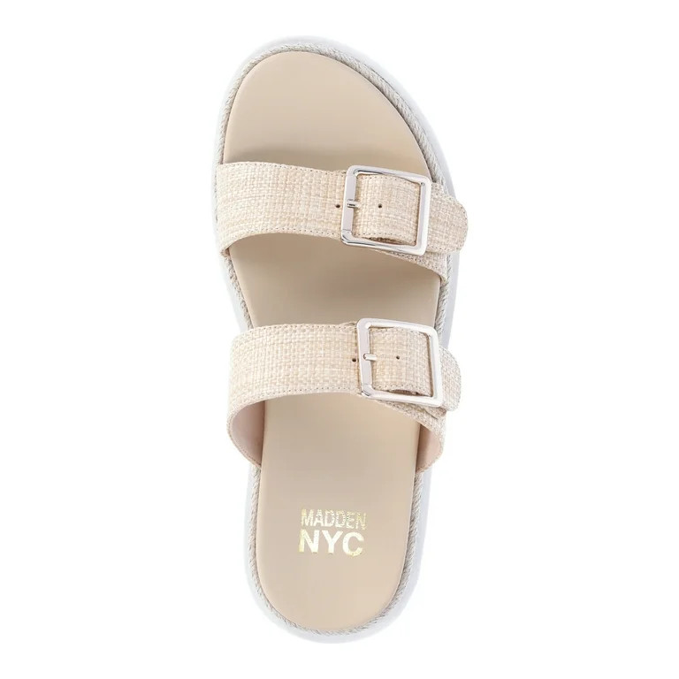 Madden NYC Women’s Flatform Two Strap Sandals | Walmart (US)