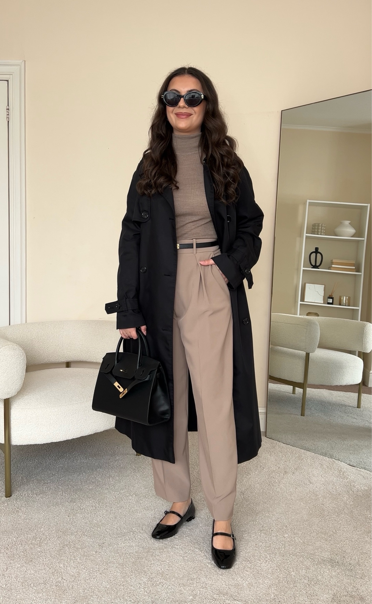 Styling neutrals for the transition from Winter to Spring. Smart & casual Winter to Spring transitional outfit.
Roll neck is from Uniqlo, wearing size S. Trousers are from &otherstories, wearing size UK10. Trench coat is from Mango, wearing size S. 

#LTKfindsunder100 #LTKeurope #LTKstyletip