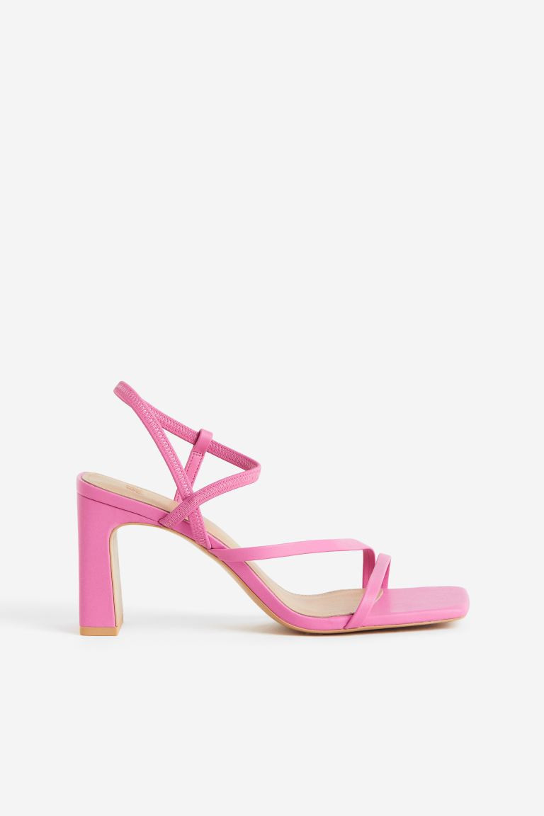 Heeled sandals - Pink - Ladies | H&M GB | H&M (UK, MY, IN, SG, PH, TW, HK)