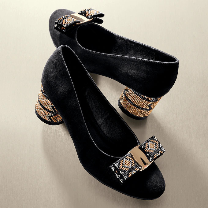 Mosaic Heel Pump | Ashro