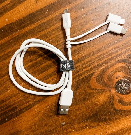 One cord that does it all! Trying to declutter all the charging cords & this cord was the perfect find with three adapters to fit all our devices!

#LTKSpringSale #LTKtravel #LTKitbag