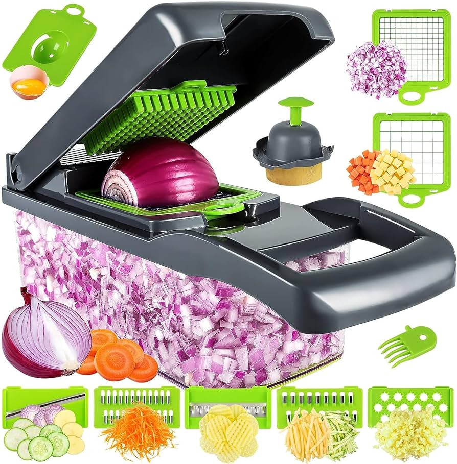 MAIPOR Vegetable/Pro Onion Chopper, Multifunctional 13 in 1 Food Chopper, Kitchen Vegetable Slice... | Amazon (US)