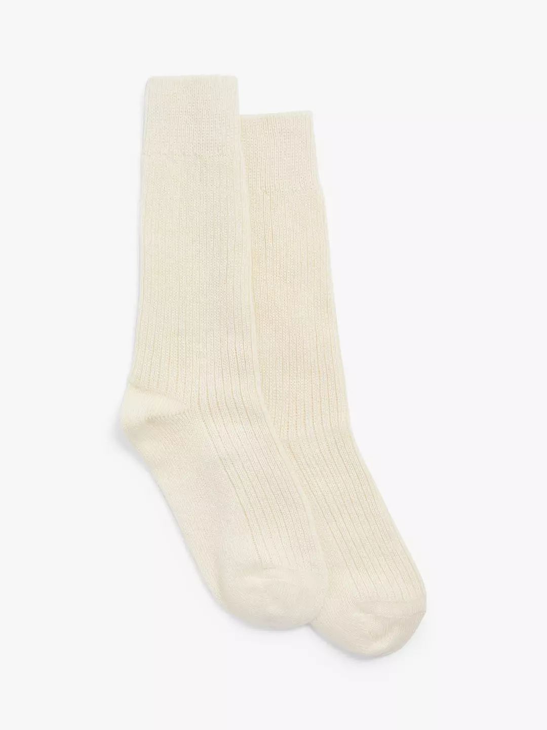 John Lewis Pure Cashmere Bed Socks, Ivory | John Lewis (UK)