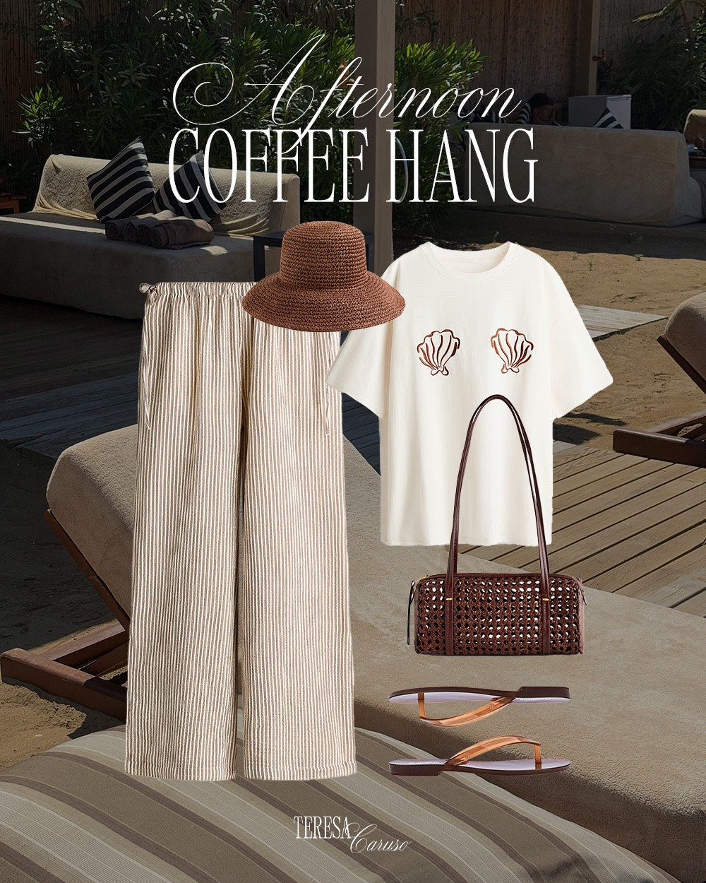 Afternoon coffee hang outfit inspo 🤎

Summer outfit, summer style