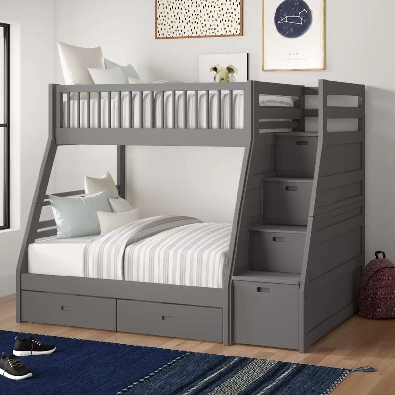 Mimi Twin Over Full Bunk Bed with Drawers | Wayfair North America