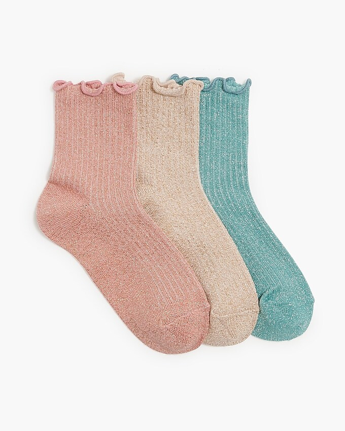 Girls' sparkly frill socks pack | J.Crew Factory