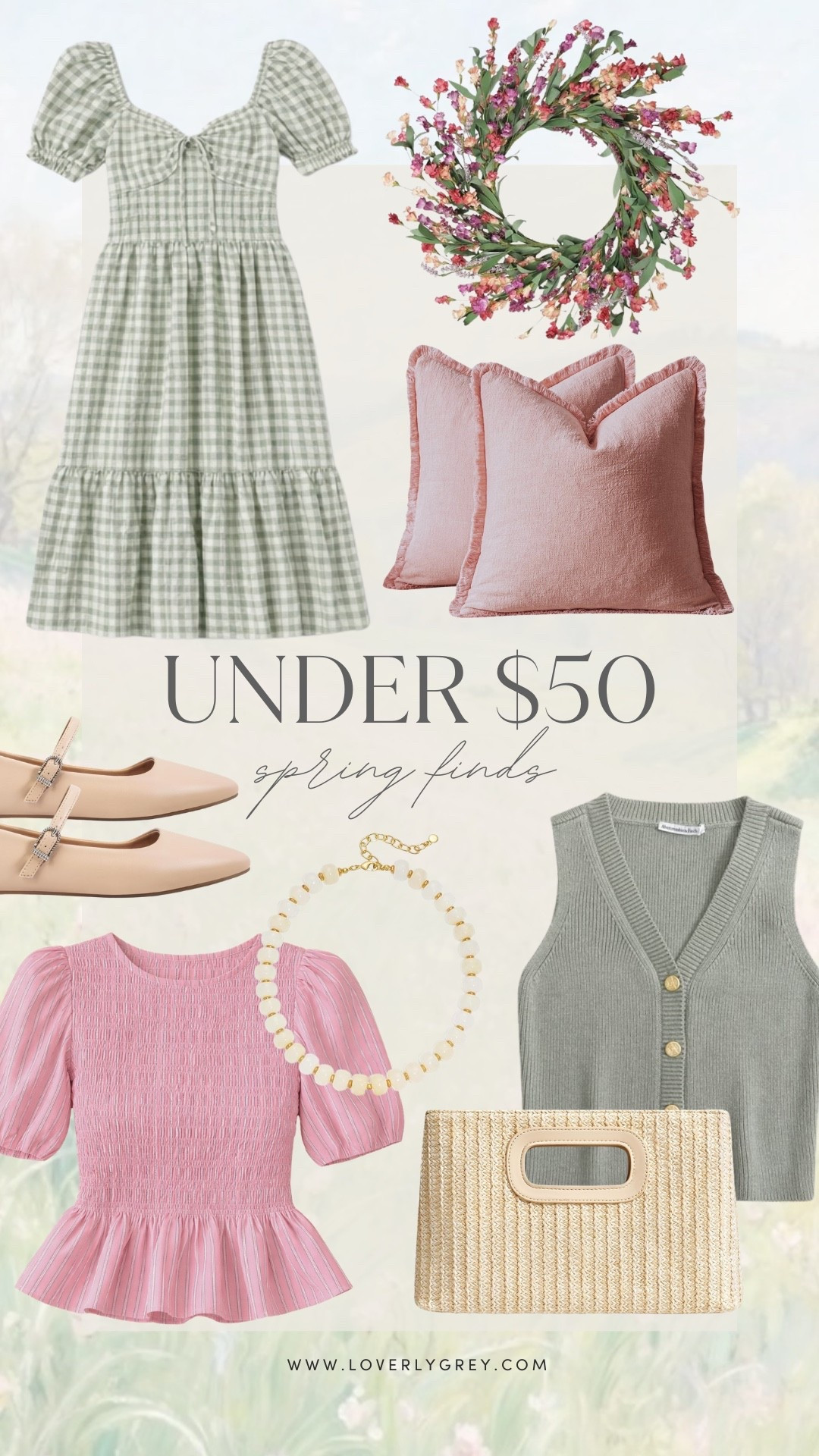 Spring finds under $50 that I’m loving! The gingham dress from Target and old navy pink top are perfect additions to your spring wardrobe! I’m also loving the beaded necklace from Amazon! 

#LTKHome #LTKSeasonal
